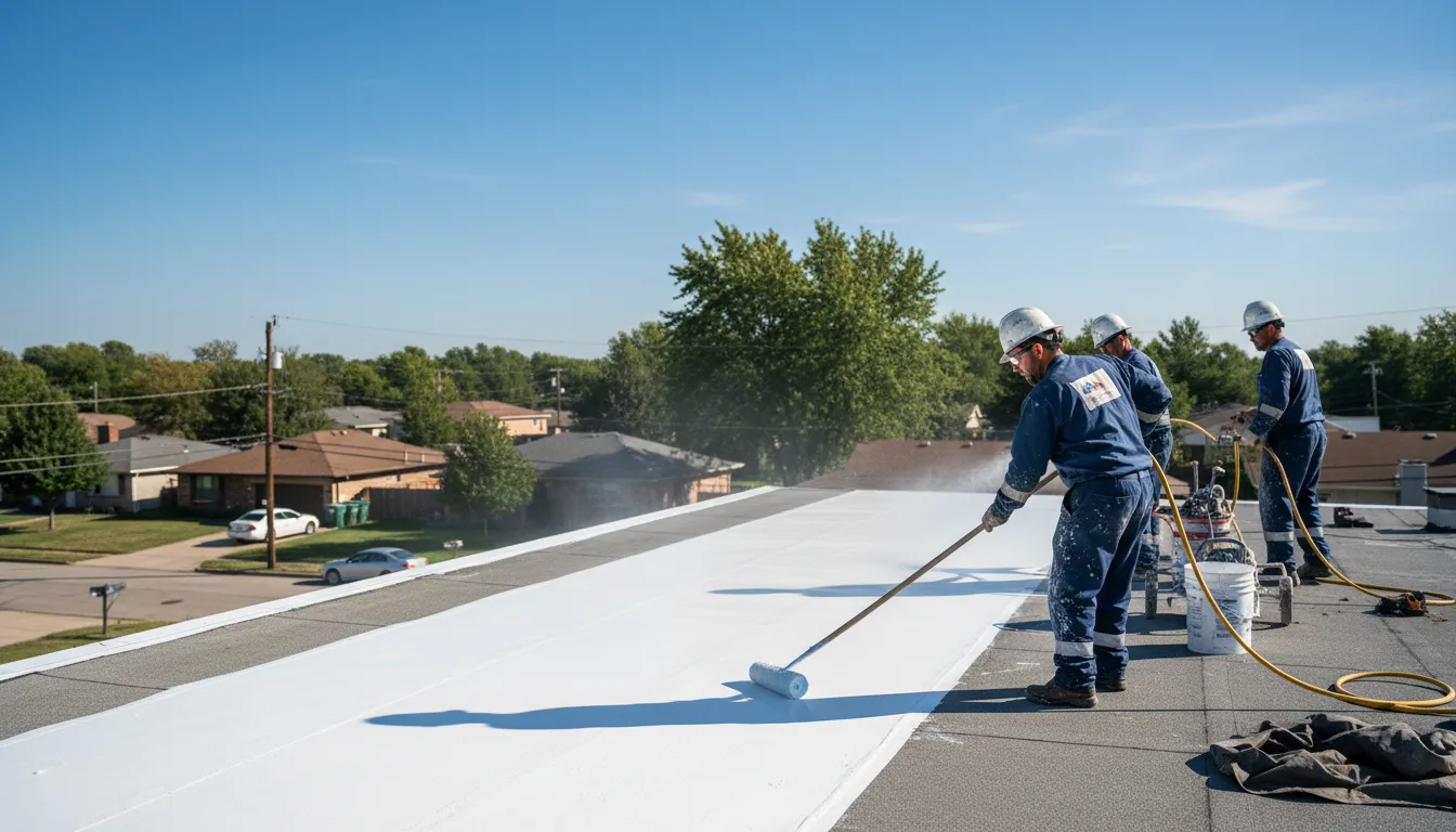 Commercial roof coating in Hope Valley, RI near me